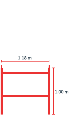 Andamio Ligero 1.18 m. X 1.0 m.